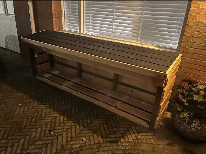 Haardhoudberging/houthok Douglas - Alle maten mogelijk